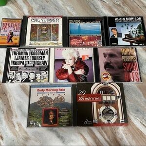 Dad music! Jazz, 50’s Rock, Cal Tjader, Lorrie Morgan, Marty Robbins 8 CDs‌‌‌‌‌